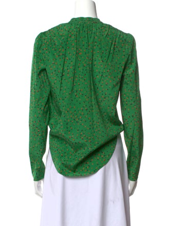 Veronica Beard Silk Printed Crop Top