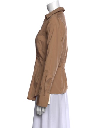 Veronica Beard Long Sleeve Button-Up Top