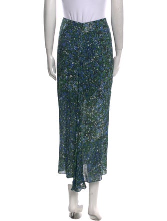 Veronica Beard Floral Print Midi Length Skirt