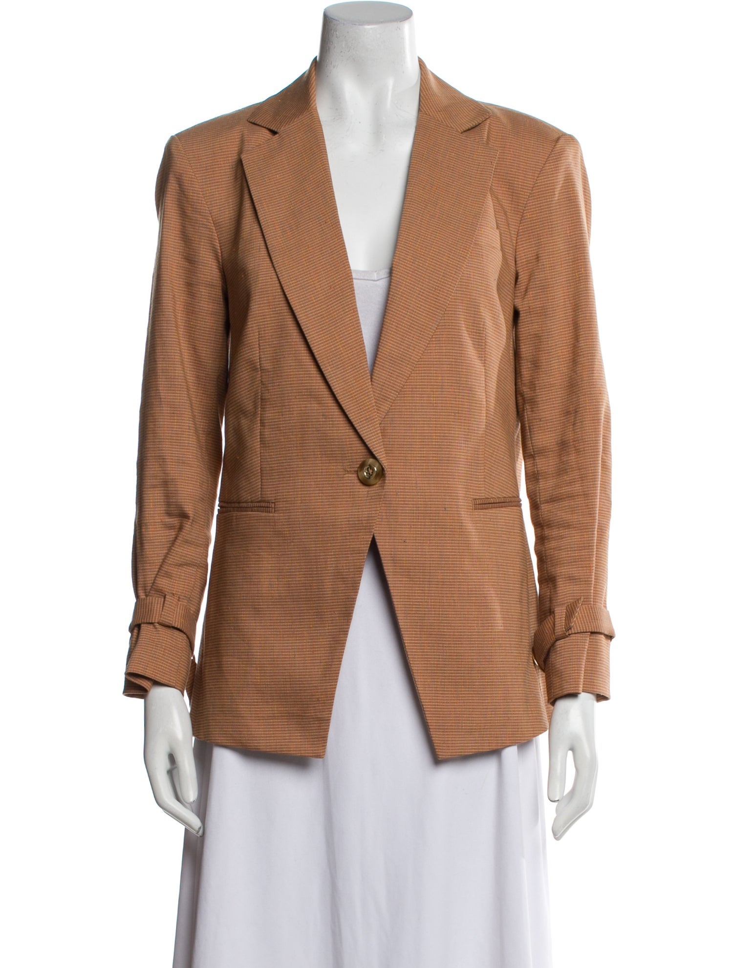 Veronica Beard Linen Striped Blazer