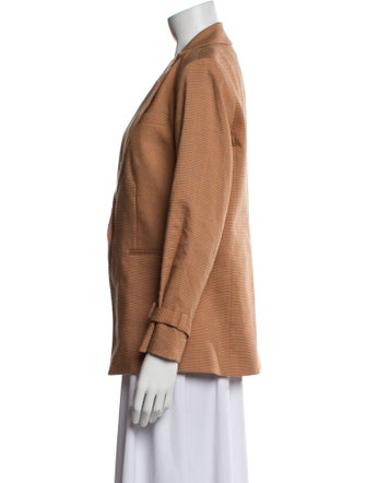 Veronica Beard Linen Striped Blazer