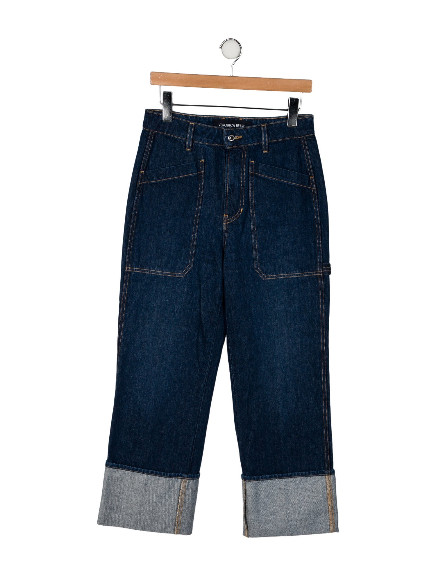 Veronica Beard High-Rise Wide Leg Jeans