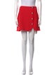 Veronica Beard Raw-Edge Trim Mini Skirt