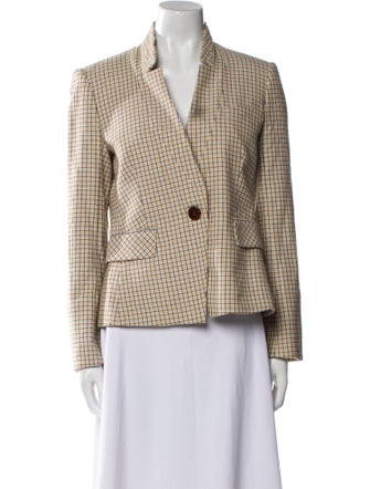 Veronica Beard Plaid Print Blazer