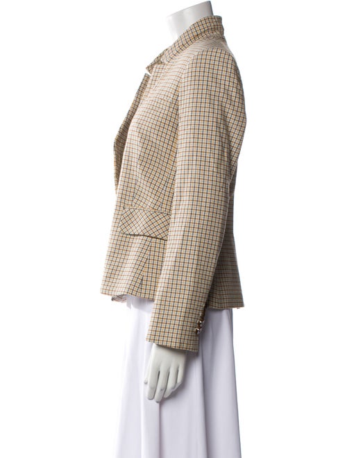 Veronica Beard Plaid Print Blazer