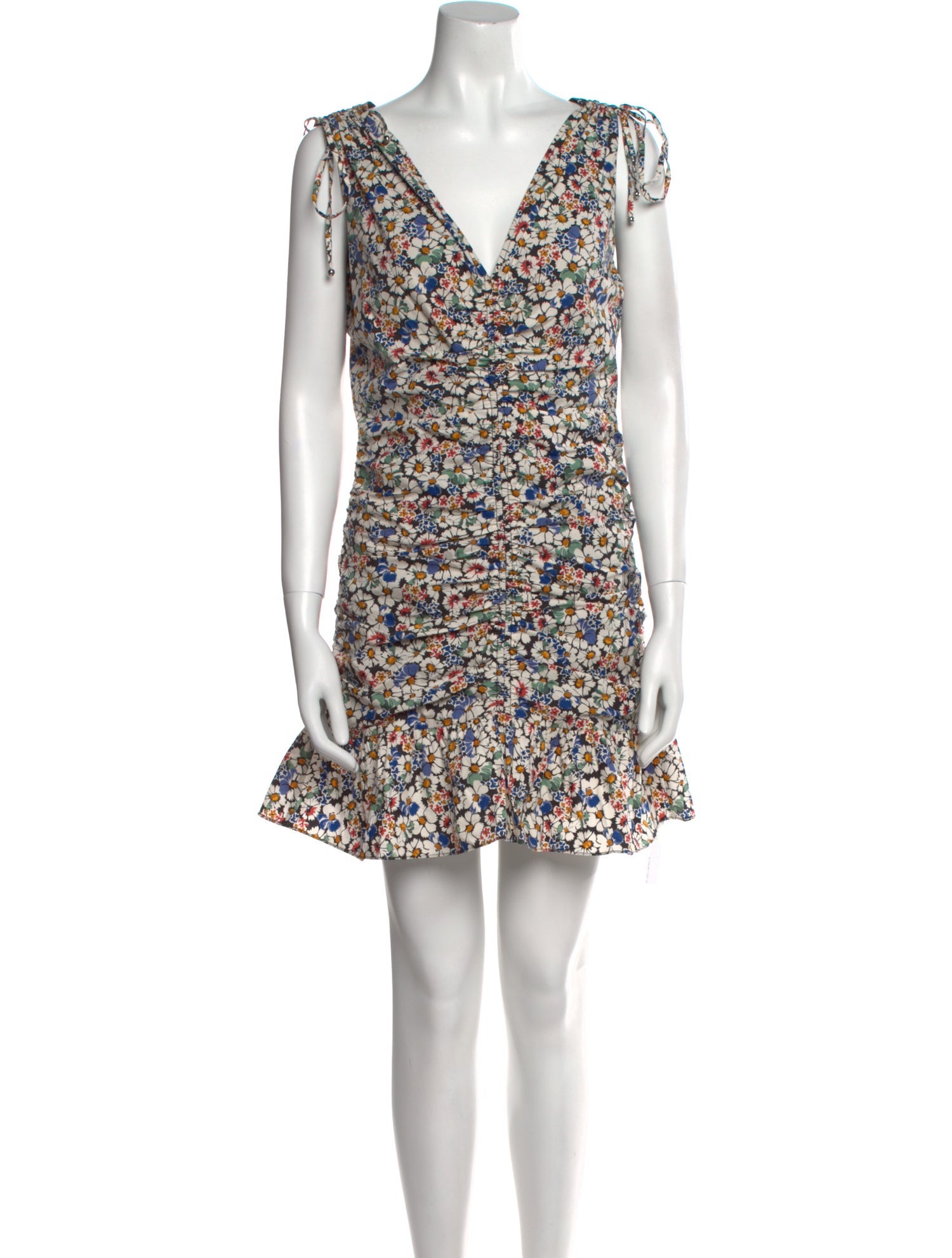 Veronica Beard Floral Print Mini Dress