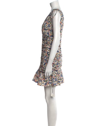 Veronica Beard Floral Print Mini Dress