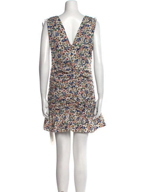 Veronica Beard Floral Print Mini Dress