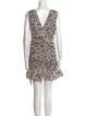Veronica Beard Floral Print Mini Dress