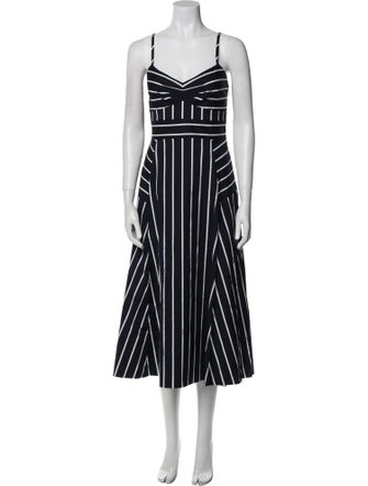 Veronica Beard Striped Long Dress