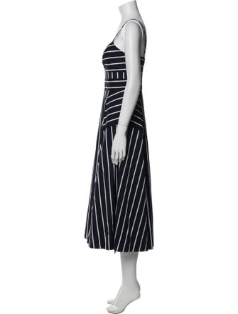 Veronica Beard Striped Long Dress