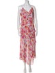 Veronica Beard Floral Print Long Dress