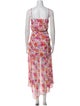 Veronica Beard Floral Print Long Dress
