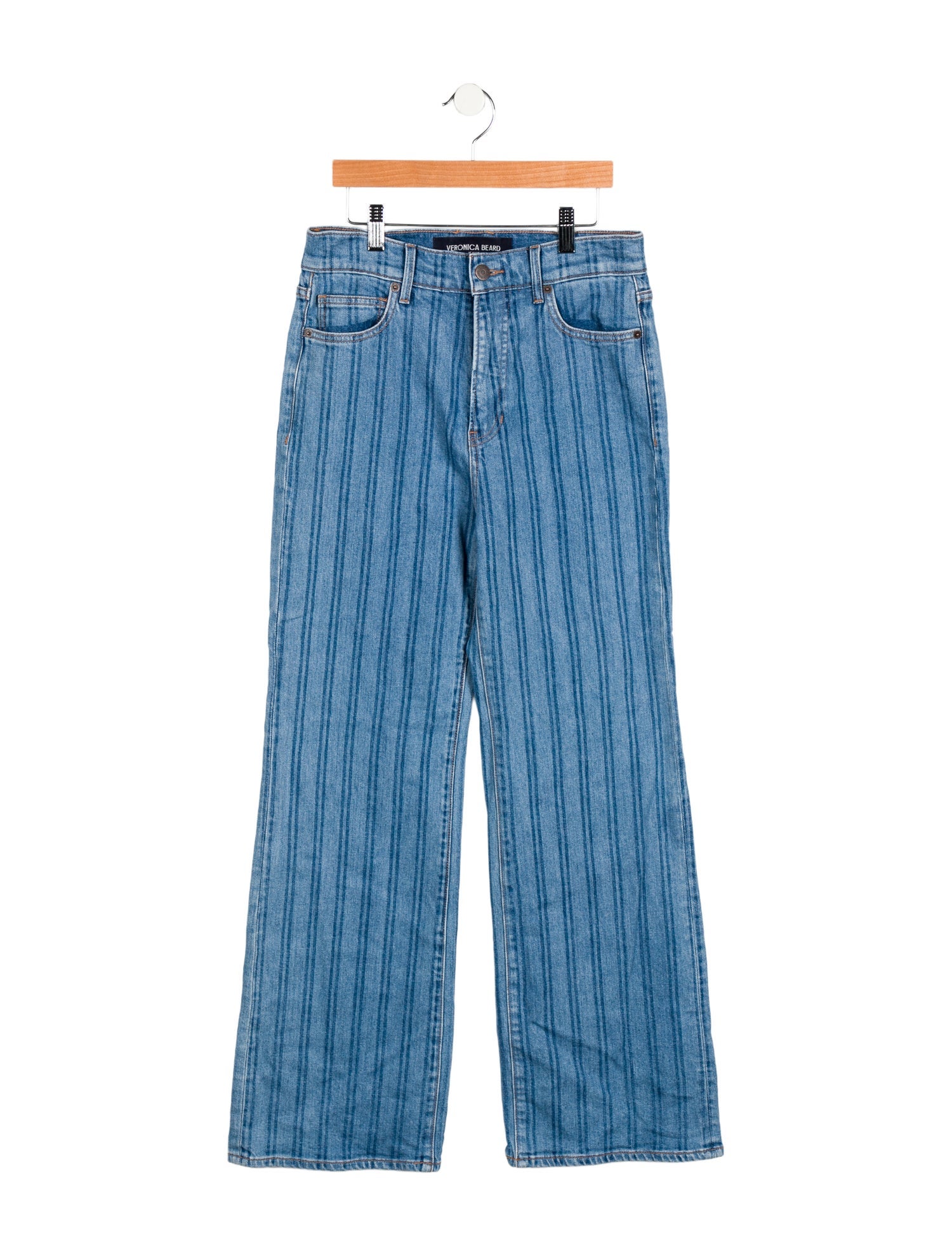 Veronica Beard High-Rise Wide Leg Jeans