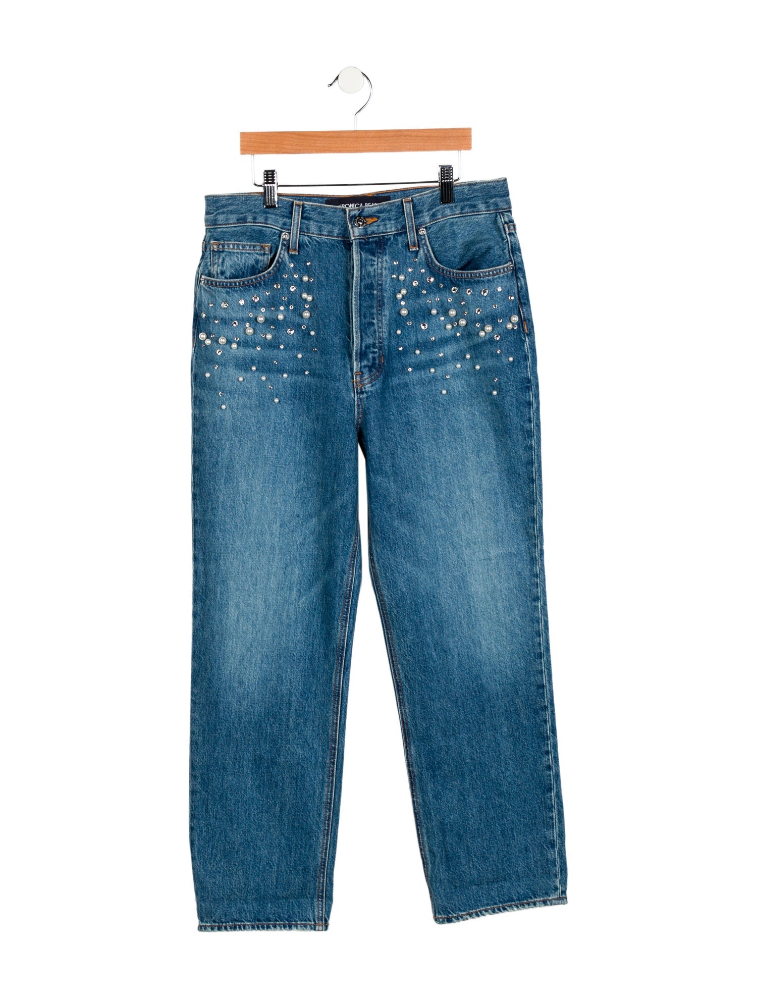 Veronica Beard High-Rise Straight Leg Jeans w/ Tags
