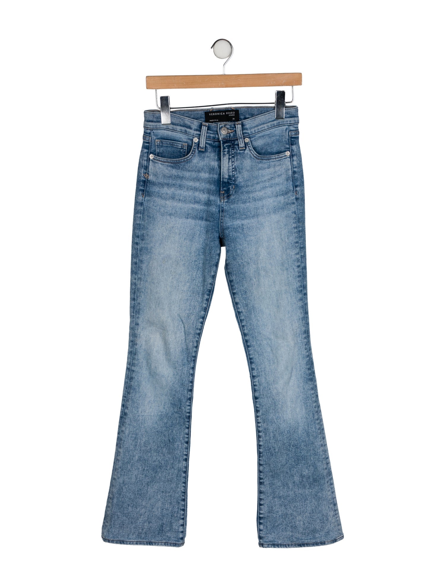 Veronica Beard Mid-Rise Straight Leg Jeans