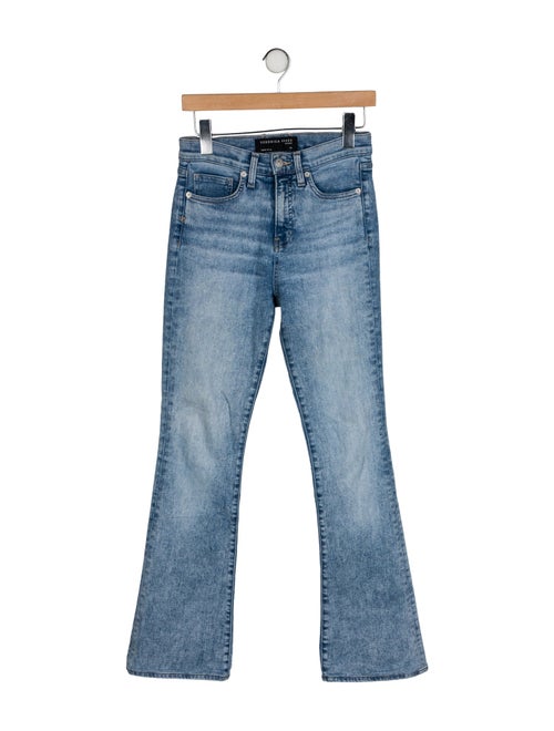 Veronica Beard Mid-Rise Straight Leg Jeans