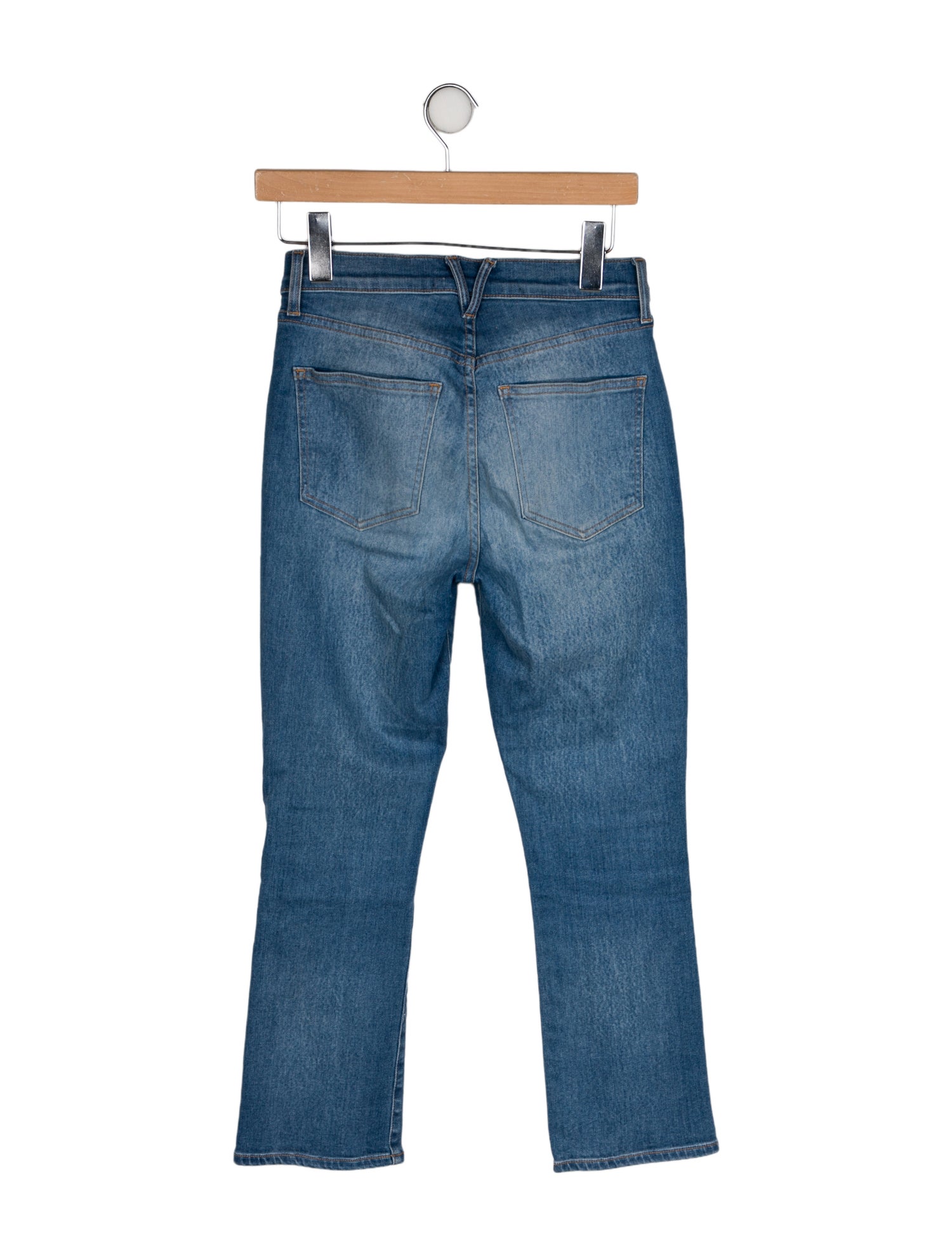 Veronica Beard Mid-Rise Straight Leg Jeans
