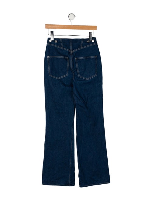 Veronica Beard High-Rise Wide Leg Jeans