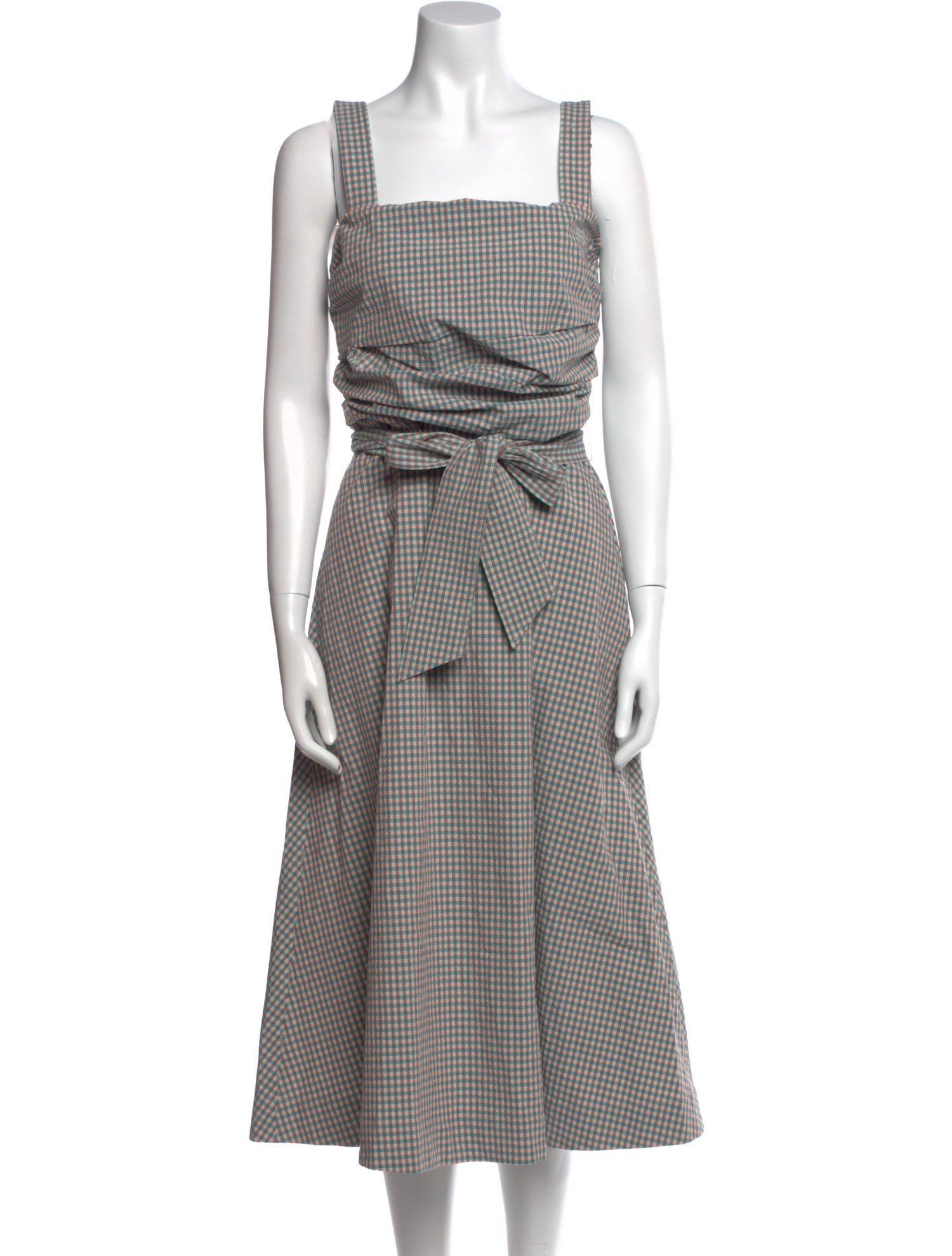 Veronica Beard Plaid Print Midi Length Dress w/ Tags