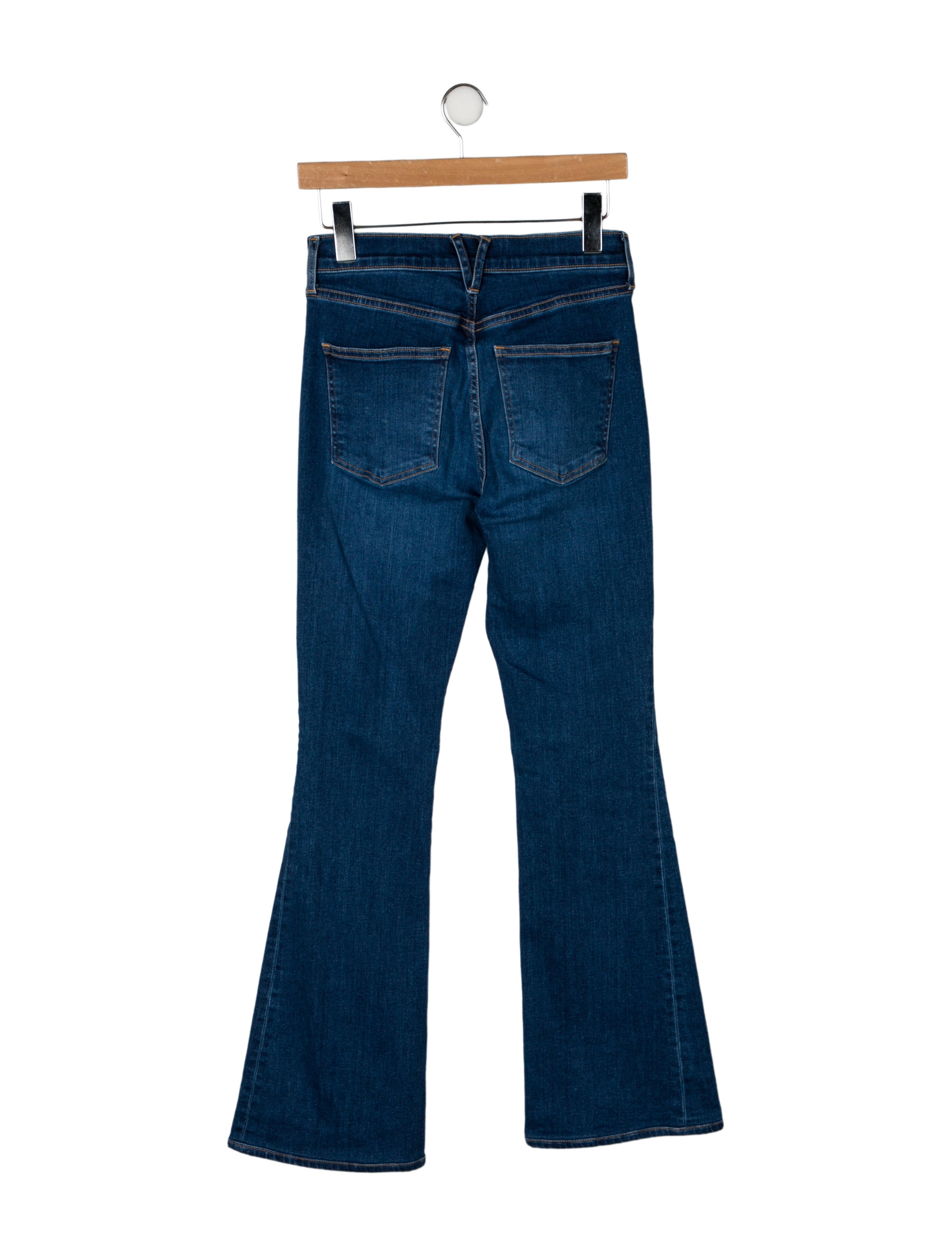Veronica Beard Mid-Rise Wide Leg Jeans