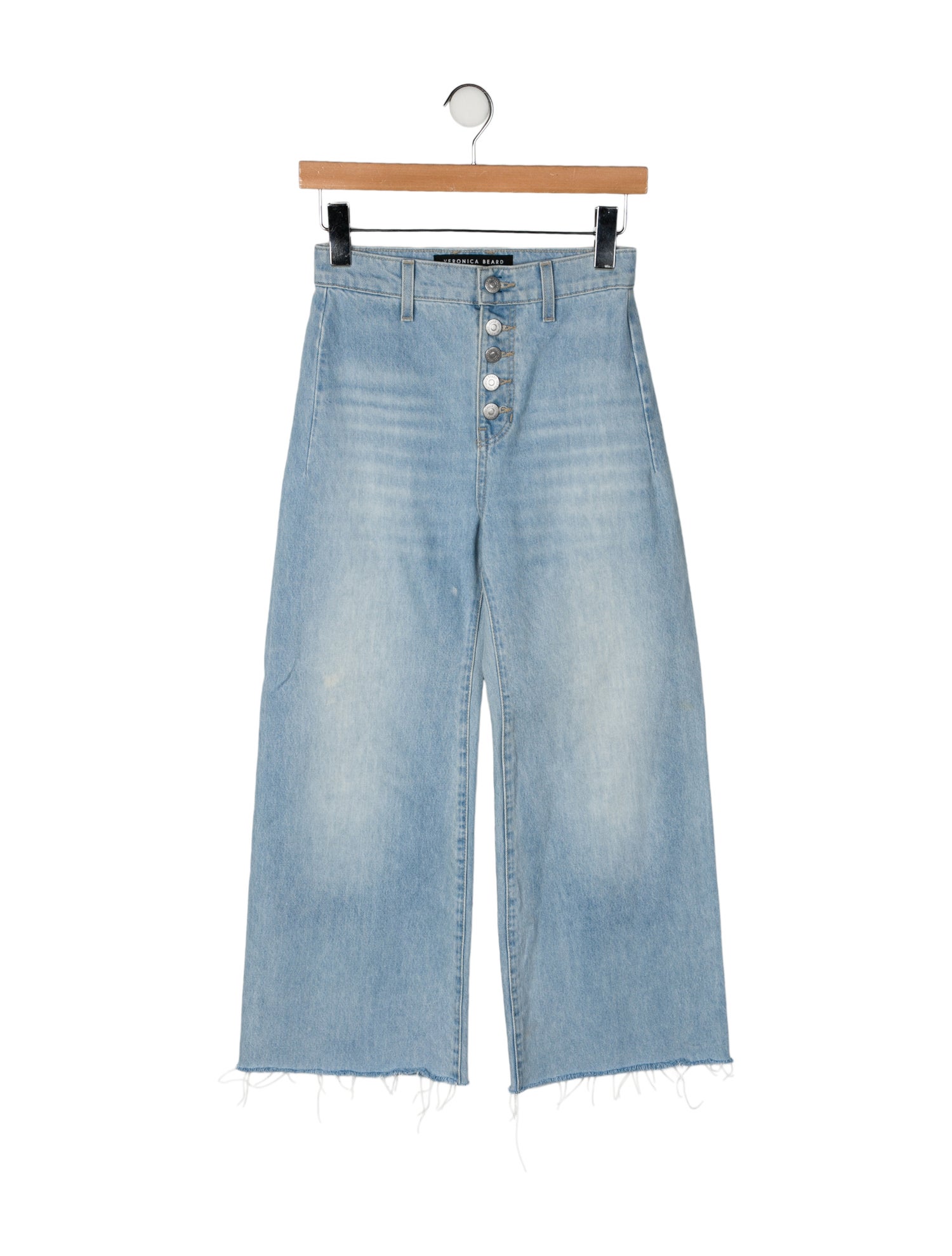Veronica Beard High-Rise Wide Leg Jeans
