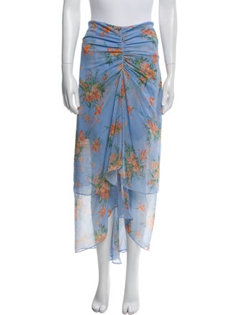 Veronica Beard Silk Midi Length Skirt