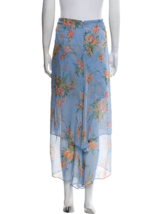 Veronica Beard Silk Midi Length Skirt