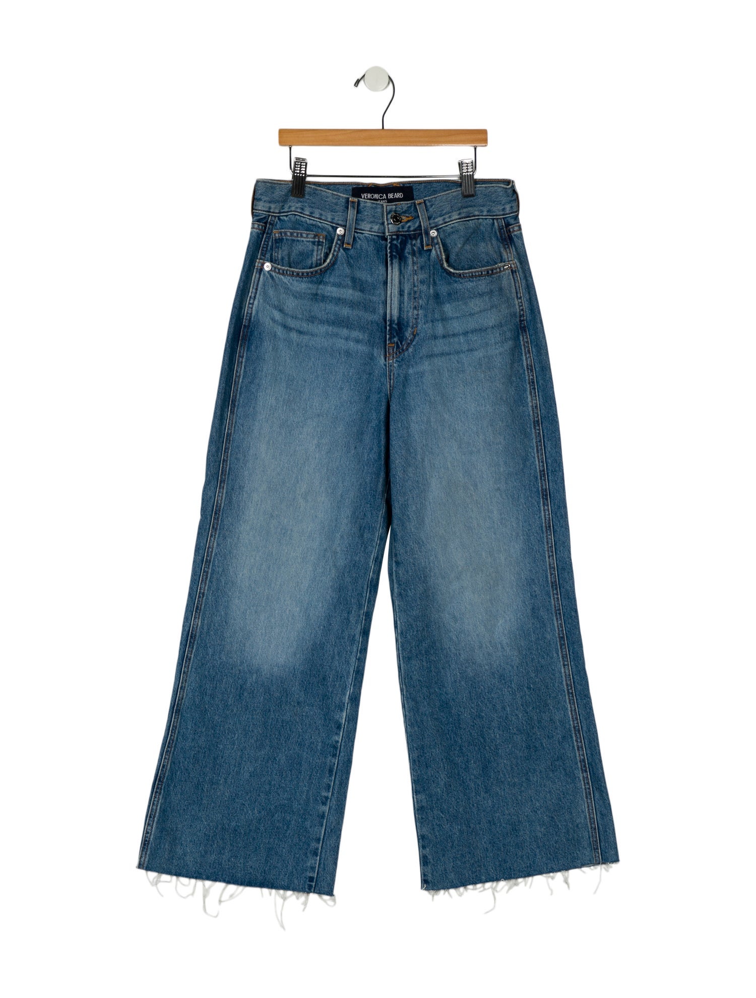 Veronica Beard High-Rise Wide Leg Jeans