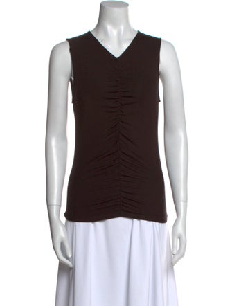 Veronica Beard V-Neck Sleeveless Top