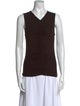 Veronica Beard V-Neck Sleeveless Top