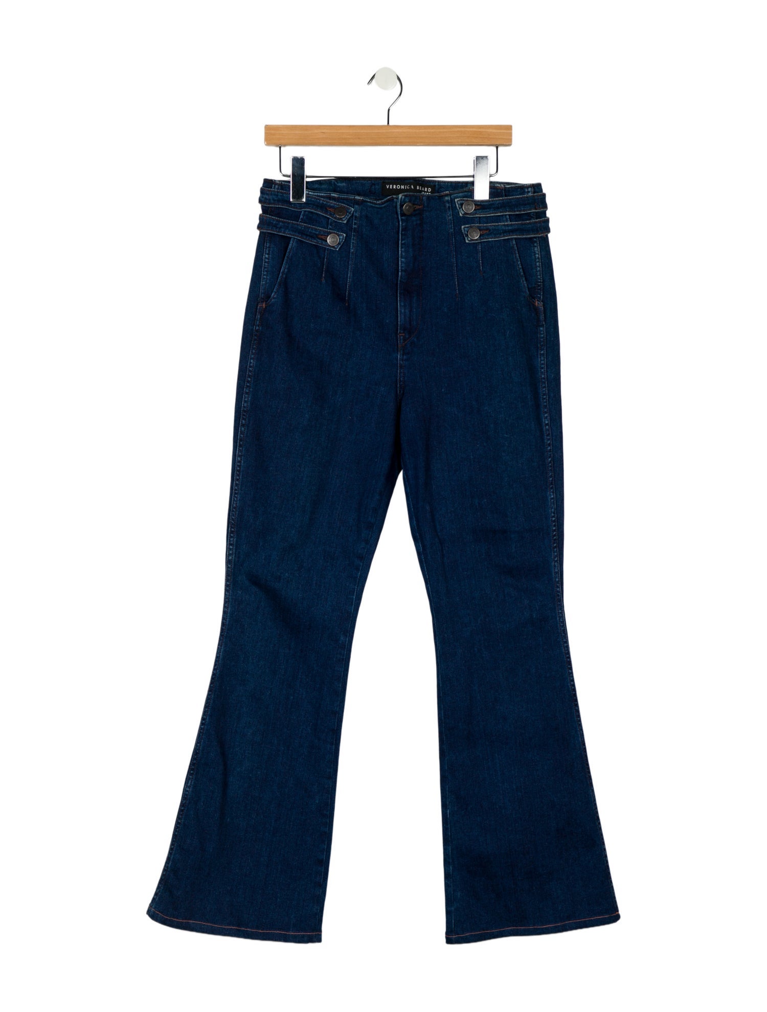Veronica Beard High-Rise Wide Leg Jeans