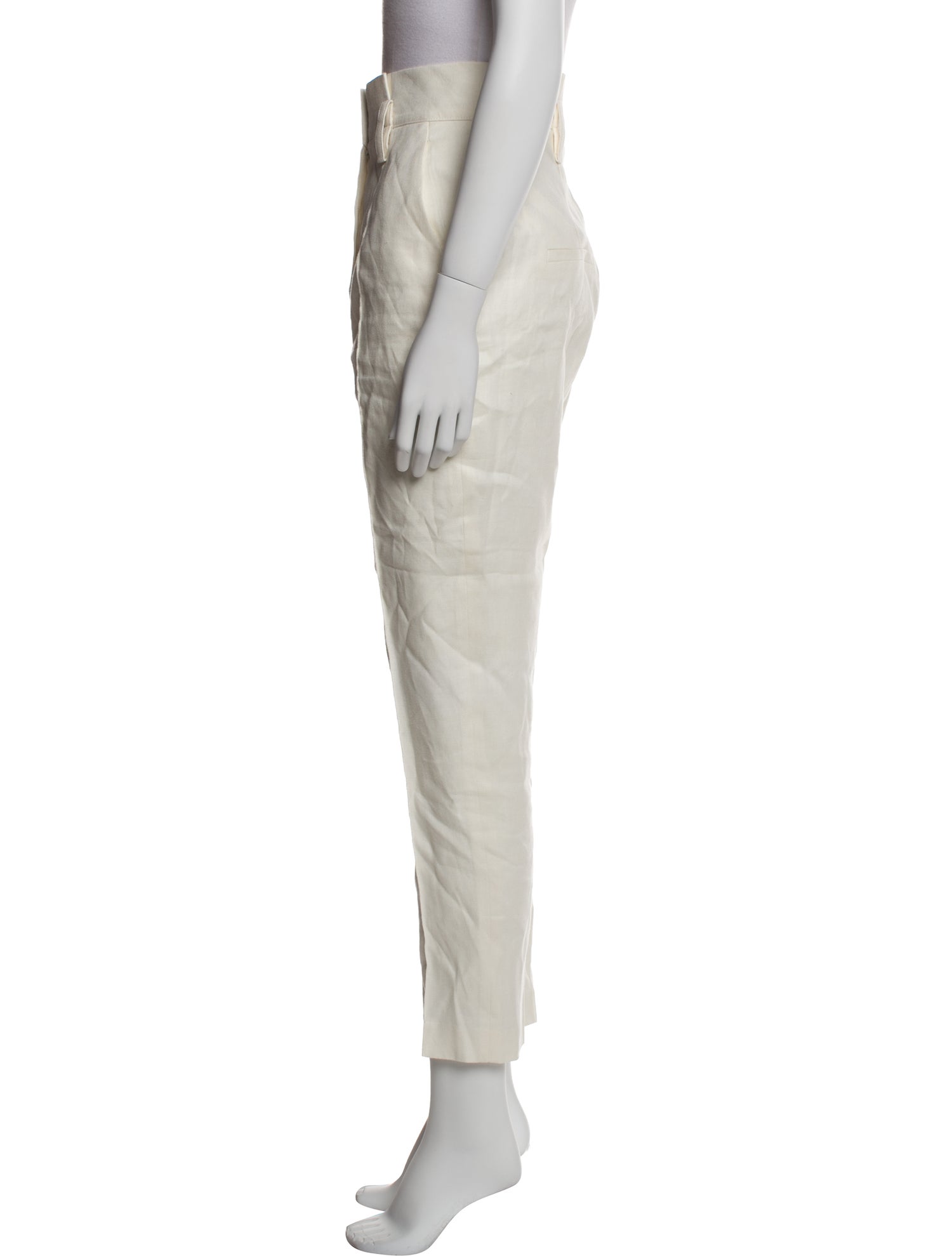 Veronica Beard Linen Straight Leg Pants