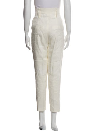 Veronica Beard Linen Straight Leg Pants