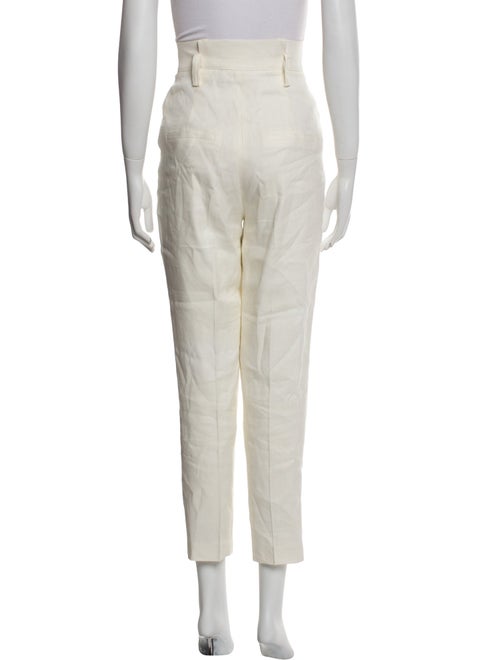 Veronica Beard Linen Straight Leg Pants