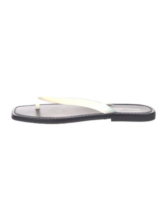 Veronica Beard Leather Flip Flops