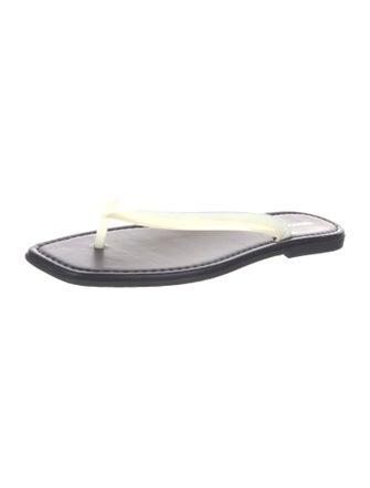 Veronica Beard Leather Flip Flops