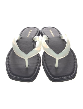 Veronica Beard Leather Flip Flops