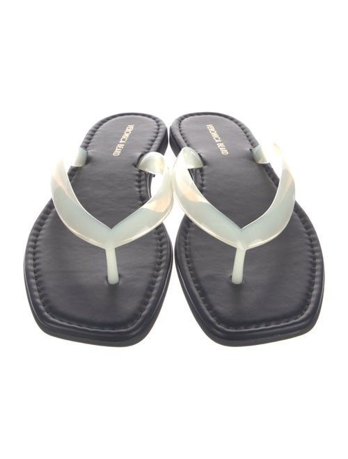 Veronica Beard Leather Flip Flops