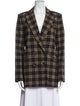 Veronica Beard Plaid Print Blazer
