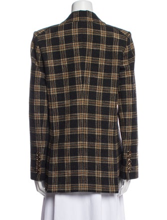 Veronica Beard Plaid Print Blazer