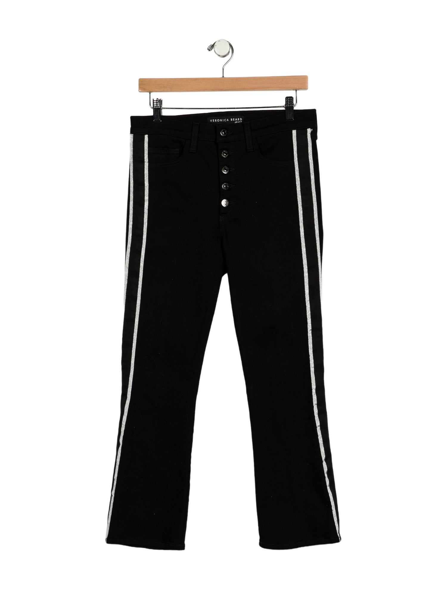Veronica Beard Mid-Rise Straight Leg Jeans