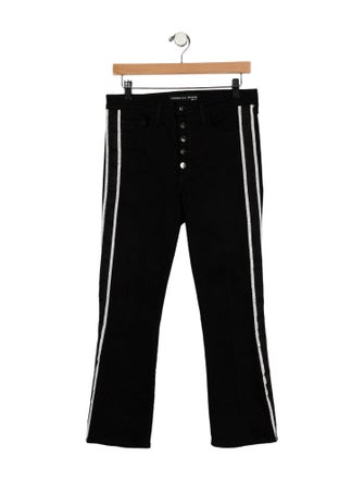Veronica Beard Mid-Rise Straight Leg Jeans