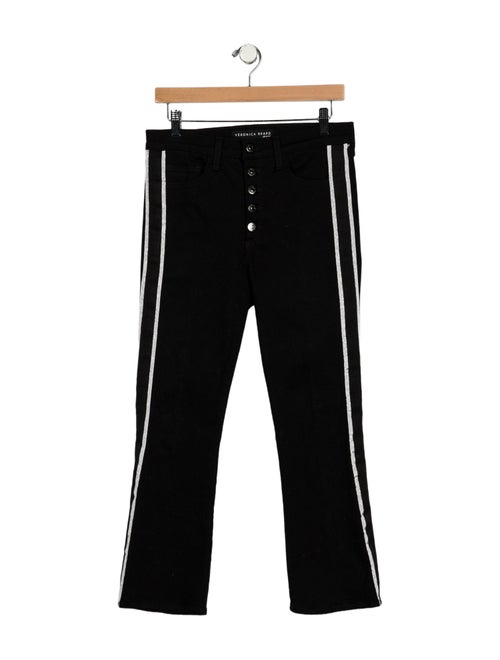 Veronica Beard Mid-Rise Straight Leg Jeans