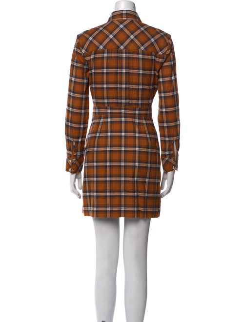 Veronica Beard Plaid Print Mini Dress