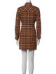 Veronica Beard Plaid Print Mini Dress