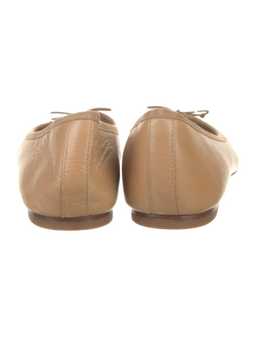 Veronica Beard Leather Bow Accents Ballet Flats