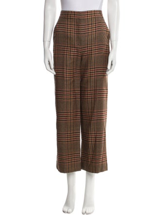 Veronica Beard Virgin Wool Wide Leg Pants