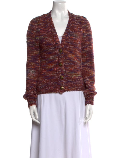 Veronica Beard Striped V-Neck Sweater