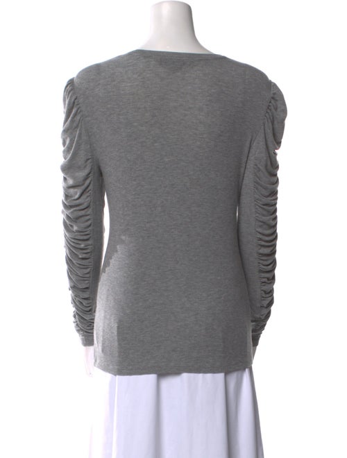 Veronica Beard Scoop Neck Long Sleeve Sweatshirt